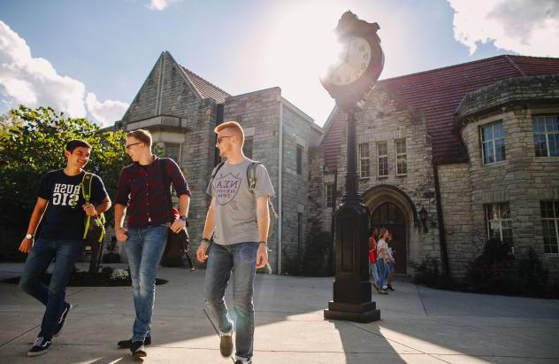 Students on campus